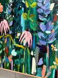 Night Garden, Coneflower Edition, No. 2 - Original Painting