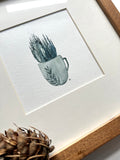 Herbal Trees - Original Framed Watercolor