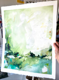 Moss and Shoreline - Large Original Painting