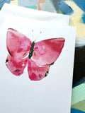 Pink Butterfly - Greeting Card