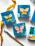 Smile Butterfly - Mini Acrylic Panel - no.4