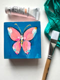 Smile Butterfly - Mini Acrylic Panel - no.2