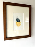 Sunny Cup - Original Framed Watercolor