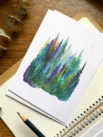 Evening Pines - Greeting Card