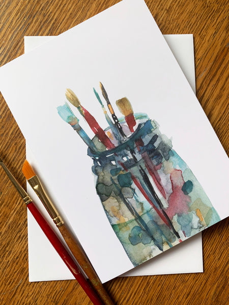 Paint Jar - Greeting Card