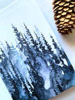 Holiday Card - Snowy Pines